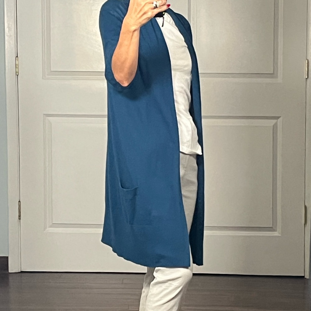 Vince 100% cashmere longline cardigan size S - Picture 2 of 15